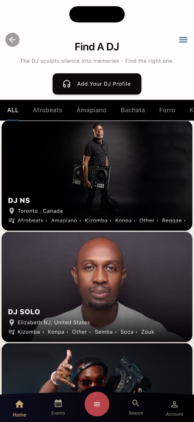 Find and book the perfect DJ